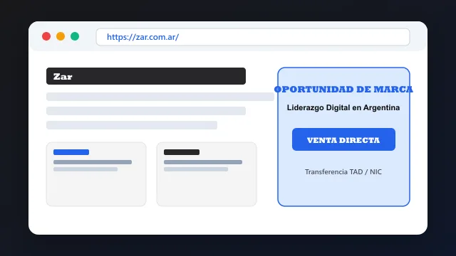 Modelo de aplicación comercial y proyectos digitales para zar.com.ar